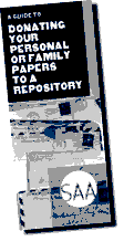 Image of "Donating Your Personal Papers..." Brochure