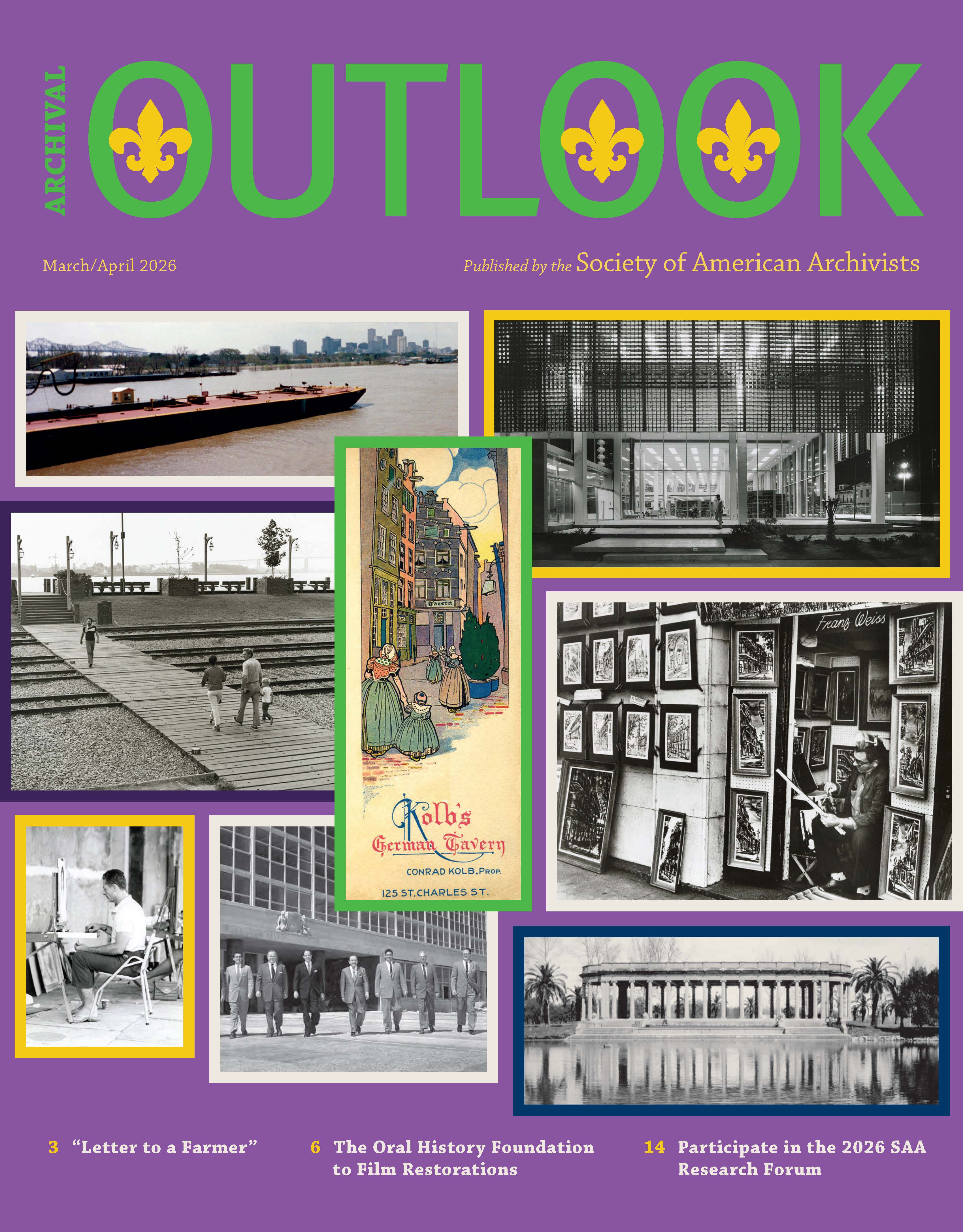 A collage of historical photos of New Orleans, Louisiana.